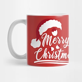 Christmas festive santa hat and christmas egg Mug